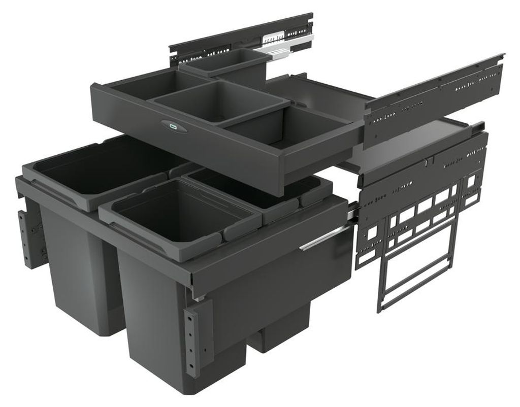 Pojemnik na odpady Naber Cox® Base 360 S/600-3 z podstawą, Zdjęcie produktu 