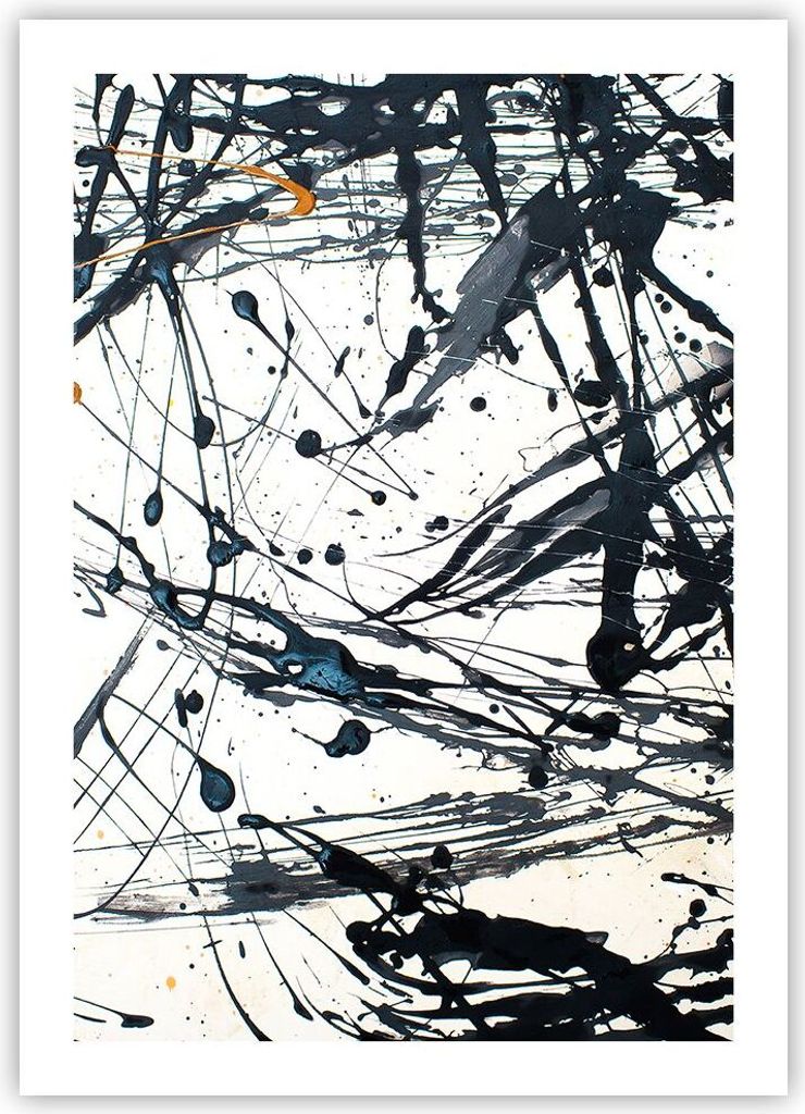 Poster - Poster ohne Rahmen - Abstraktion modern - 50x70 cm - Wand Bild - Wanddeko - Wandbilder - Kunstposter - Wandposter - Bilder - Kunstdruck - ...