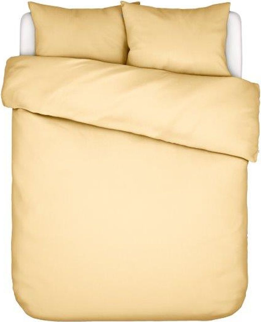 Essenza Satin Bettwäsche-Garnitur Minte Farbe Yellow straw Größe 155x220+80x80