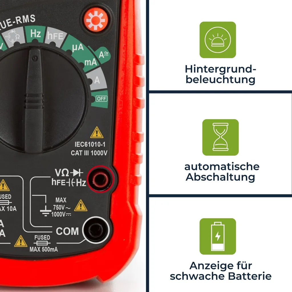 Multimètre de précision pour installations électriques CAT III 1000V - 5
