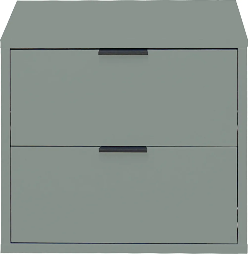 Commode gain de place vert mat Boulder pour organiser une petite pièce