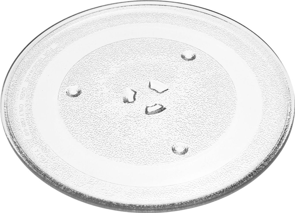 vhbw Mikrowellen-Teller kompatibel mit Samsung M1827N/XEC, M181DNYX-XEF, M1827N Mikrowelle - Drehteller mit Y-Aufnahme, 28,8 cm, Glas, Transparent