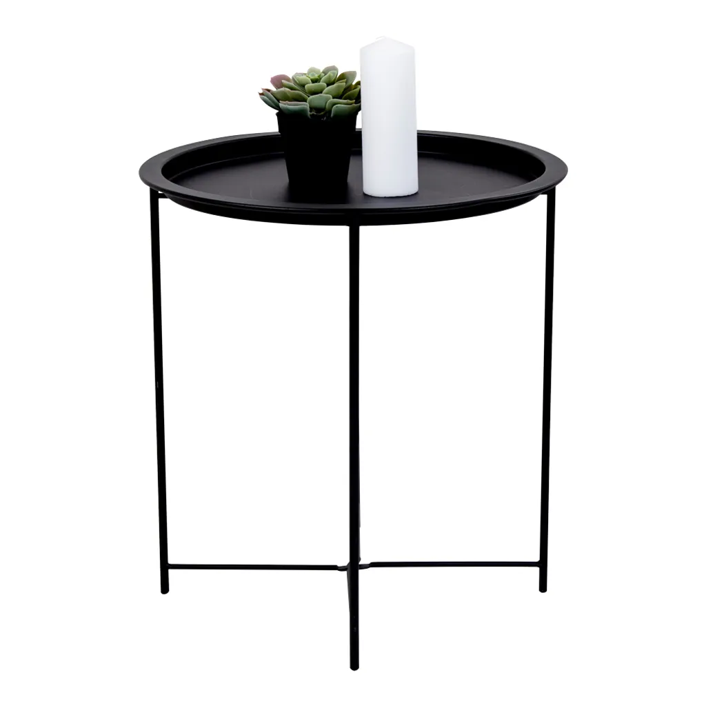 Table basse d'angle noire Baro : la solution gain de place pour salon - 3