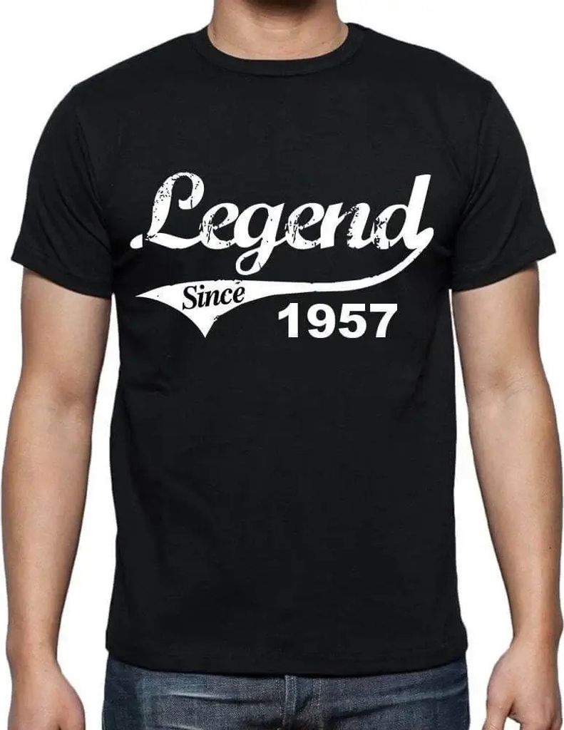 Herren Grafik T-Shirt Legende seit 1957 – Legend Since 1957 – Geschenk 67. Geburtstag Jahrestag 67 Jahre Jubiläum 67 Jährige Mann Jahrgang 1957