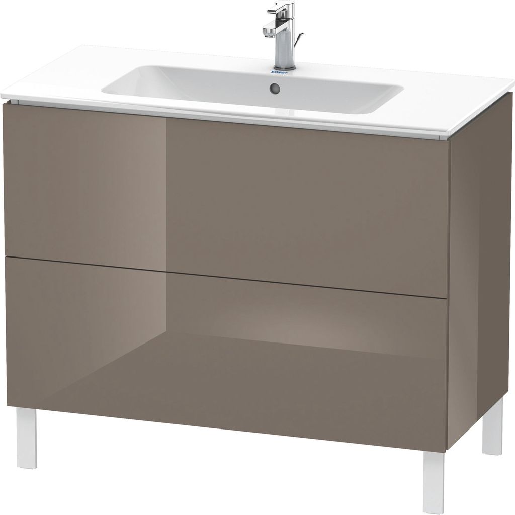 Waschtischunterbau L-CUBE 1020x481x704mm flannel grey Produktbild 