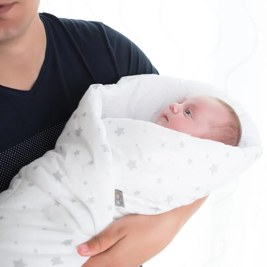 Couverture d'Emmaillotage Stella - Solution Sommeil Bébé Blanc 0-4 Mois - 2