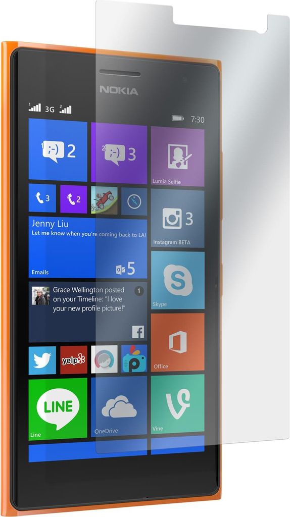 4er-Pack PhoneNatic Displayschutzfolien klar kompatibel mit Nokia Lumia 730