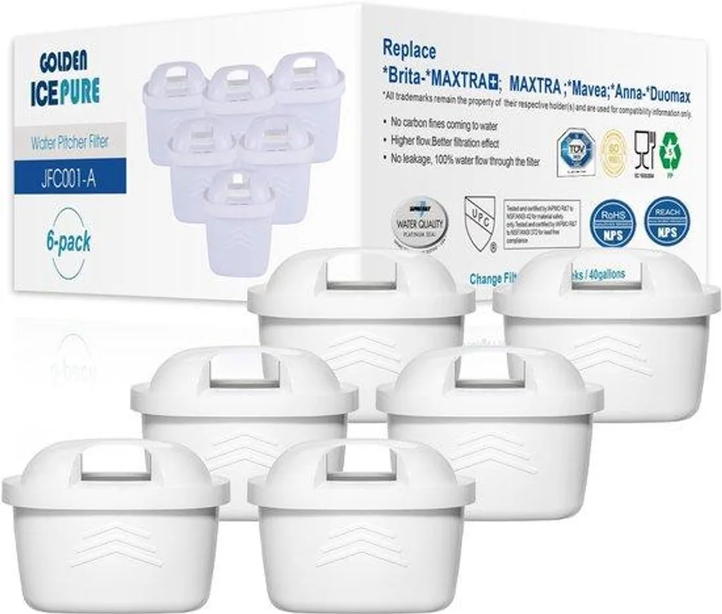 Filtres à eau de rechange universels haute qualité - Pack de 6 unités