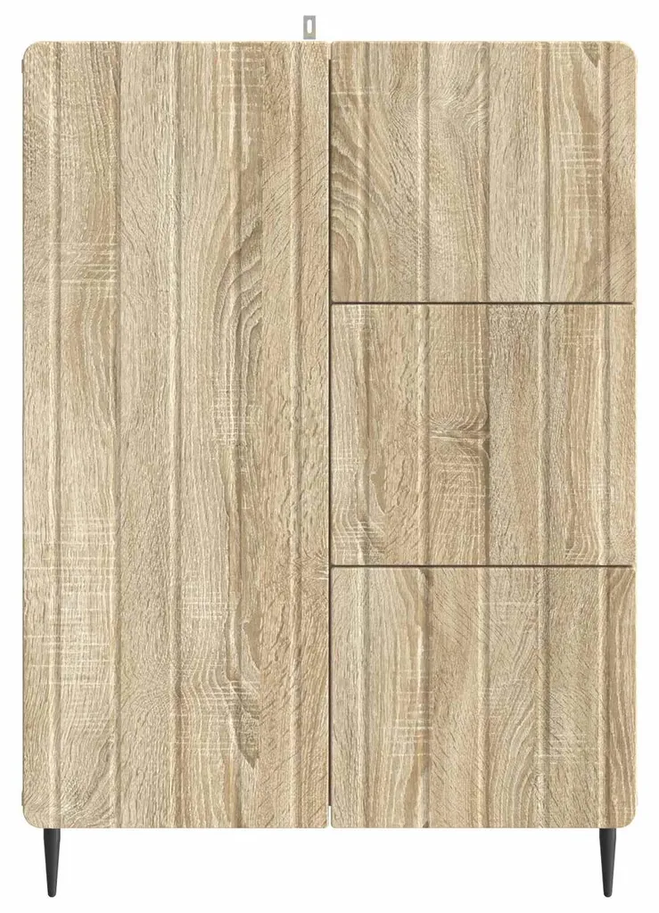 Buffet Compact Chêne Sonoma pour Optimiser l'Espace de Rangement - 3
