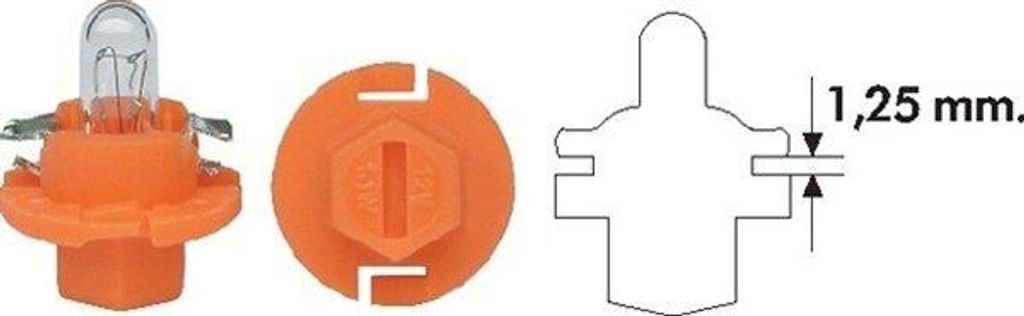 1x MAGNETI MARELLI 002053300000 Instrumentenbeleuchtung Glühlampe 1,1W 12V