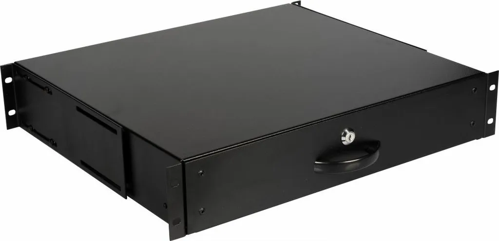 Cassetto Equip 2U per Rack 19": Sicurezza e Ordine con EZD-2-B Nero