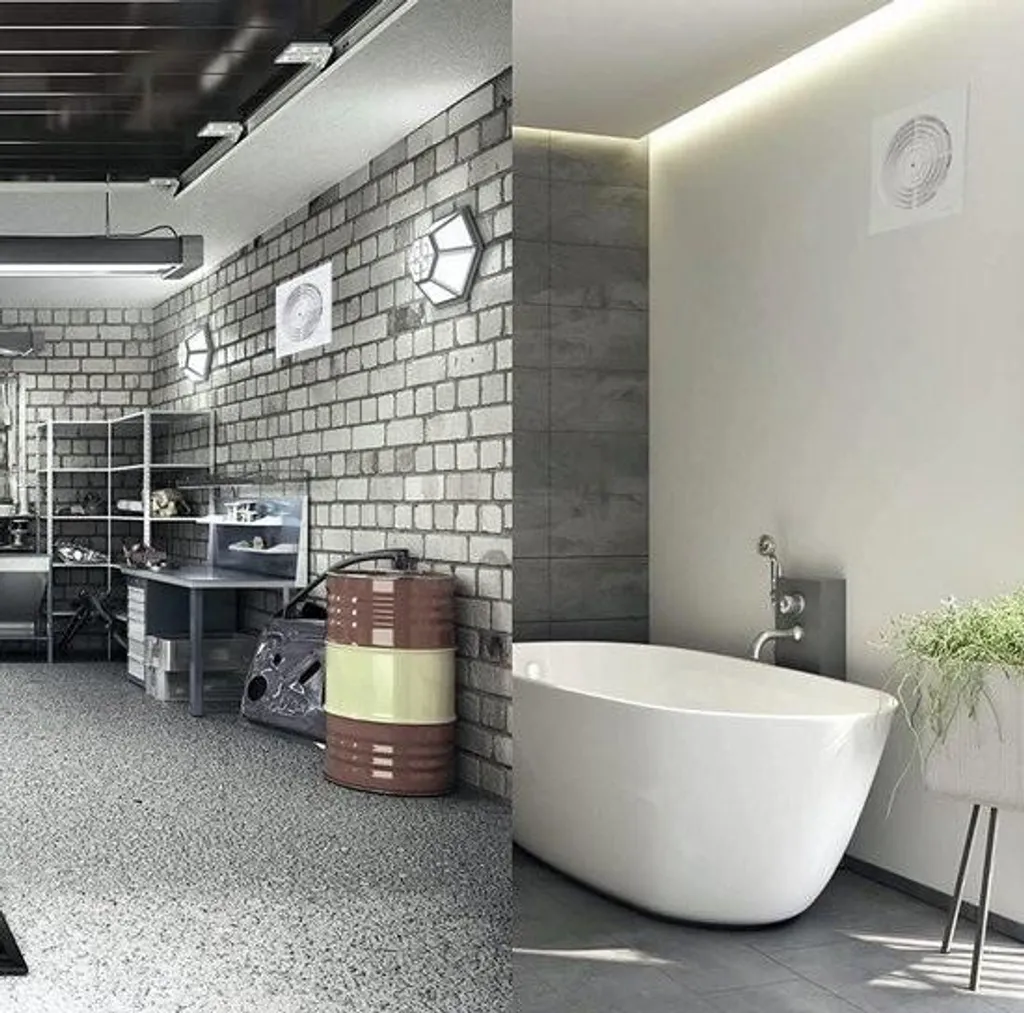 Aspiratore con zanzariera integrata - 125 mm - 17 W - 150 m³/h - Bagno Cucina Ufficio Toilette VMC - 6