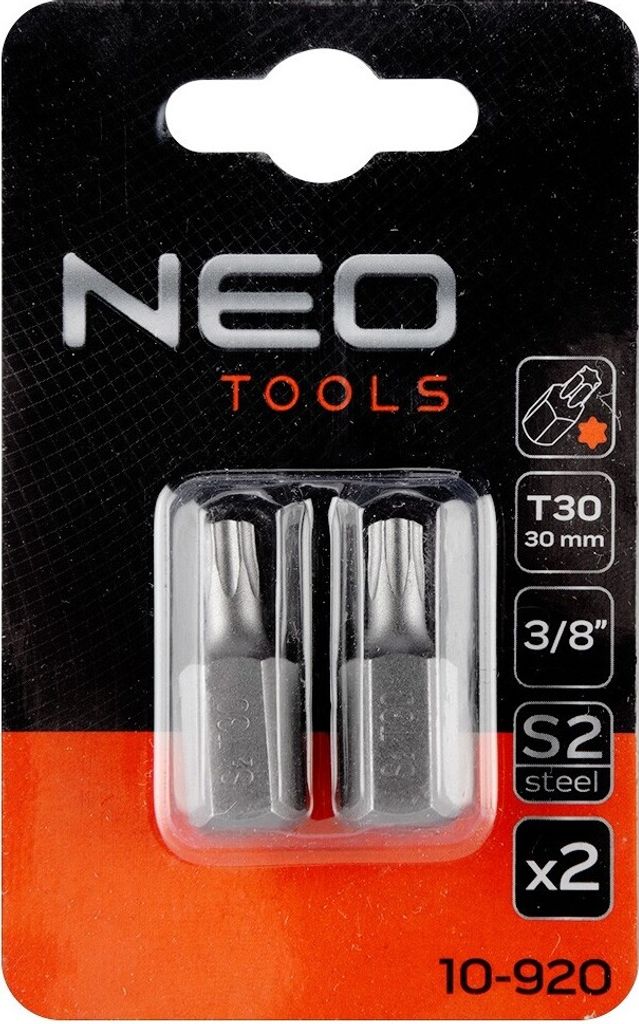NEO TOOLS Końcówka TORX T30 x 30 mm, S2 x 2 szt. Zdjęcie produktu 