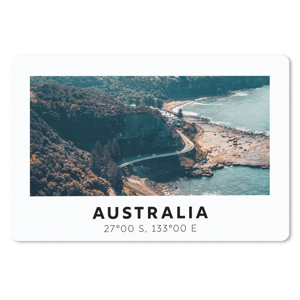 MuchoWow Mauspad Mousepad Australien - Meer - Schnellstraße - Sommer 27x18 cm - Mousepads - Maus Mat - Pad - Mausunterlage - Büroartikel - Desk...