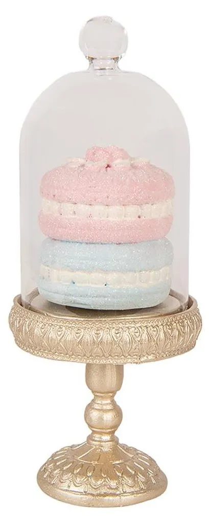 Décoration de Fête Macarons Dorés Ø7x17 cm pour Centres de Table Chic