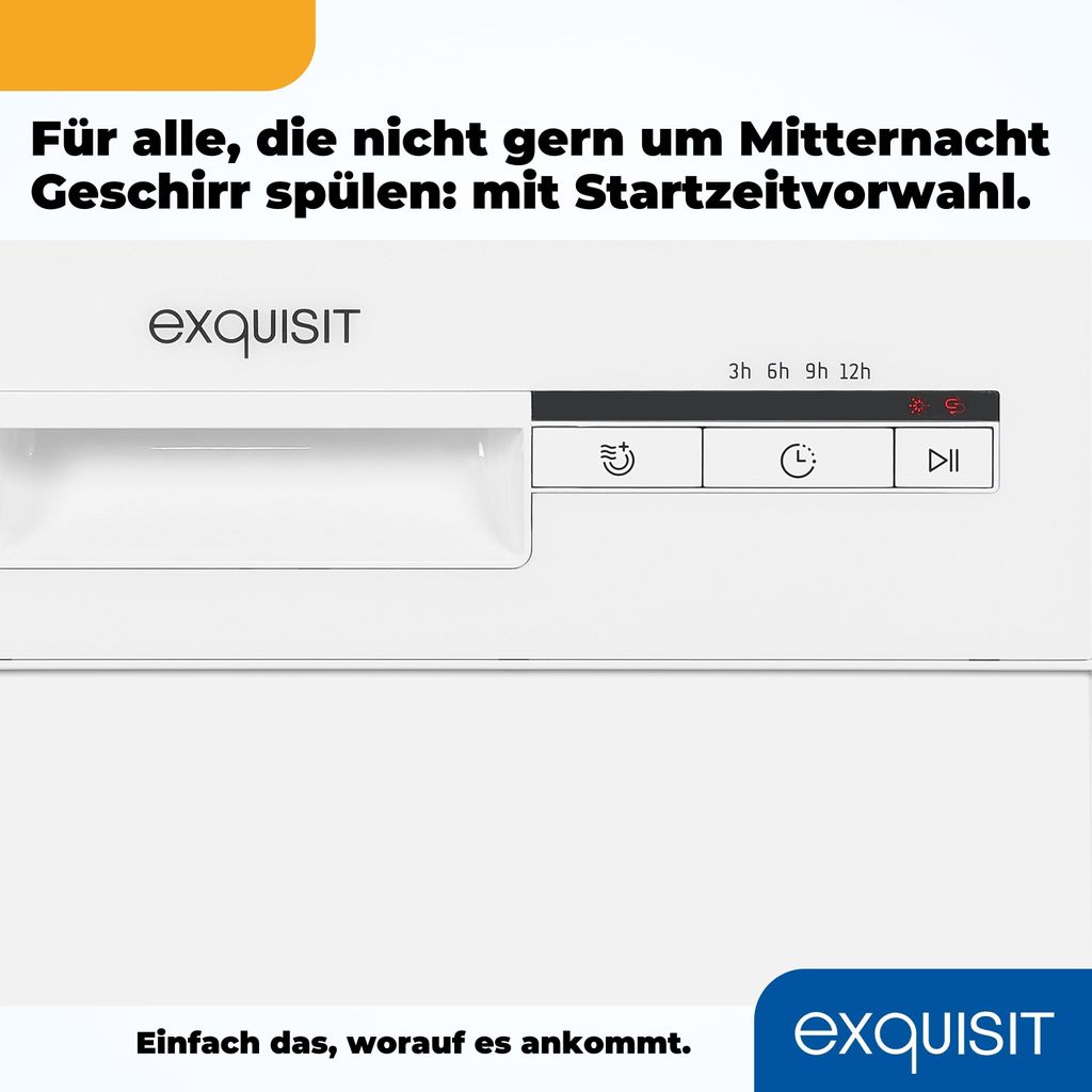 Exquisit Geschirrspüler, 9 Maßgedecke, Spülmaschine 45 cm, Produktbild 7