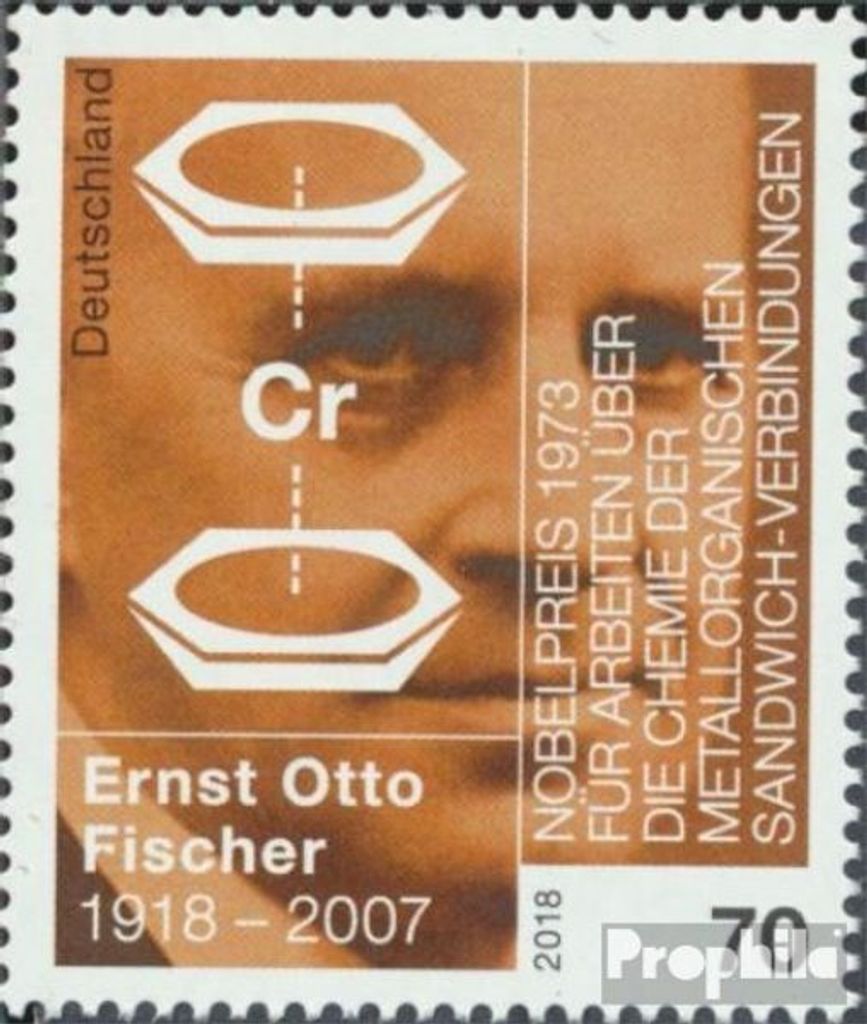 Briefmarken BRD (BR.Deutschland) 2018 Mi 3420 (kompl.Ausg.) postfrisch Ernst Otto Fischer