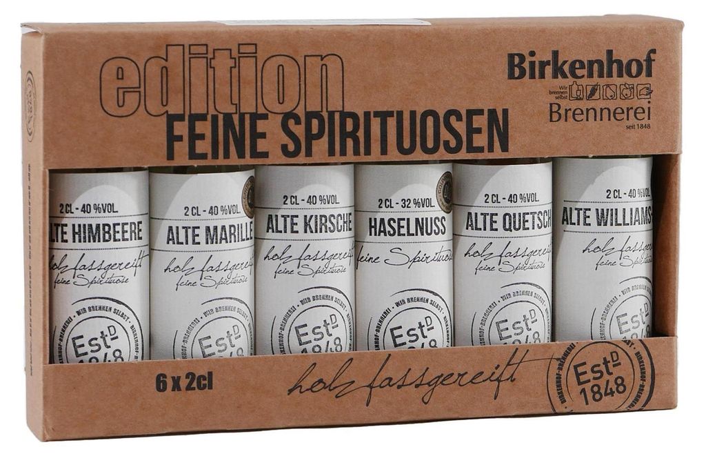 Birkenhof Tasting-Set Feine Spirituosen (6 x 0,02L) Produktbild 
