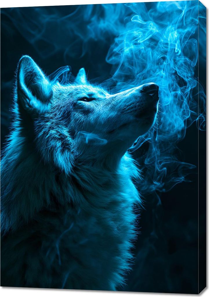 Bild 70x100cm Atem des Wolfes