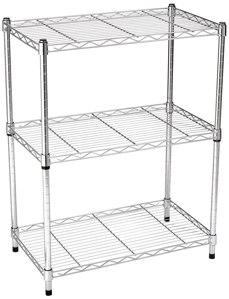 Regał metalowy Amazon Basics 76,2x58,9x34 cm srebrny Zdjęcie produktu 