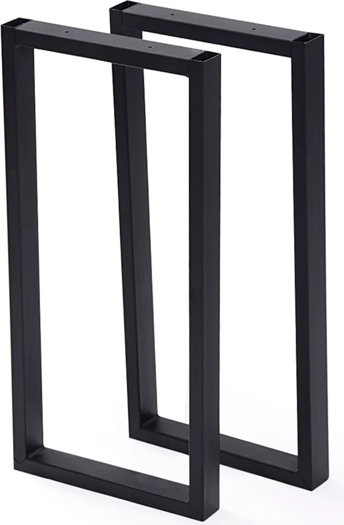 Piètement de table en acier noir ultra résistant de style moderne