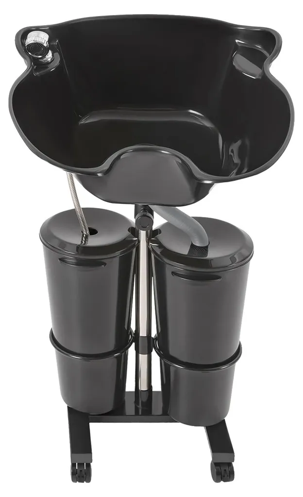 Bac à shampoing portable réglable et seau de 10L pour coiffure à domicile