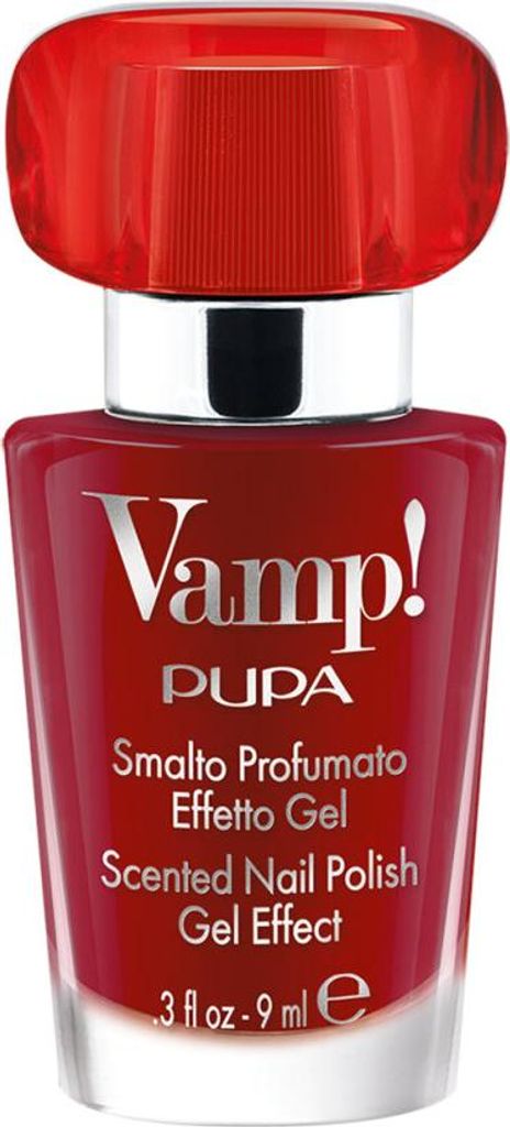 Nagellack mit Vamp! Roter Duftduft ( duftender Nagellack mit Geleffekt) , 9 ml Farbton: 205 Erotic Red
