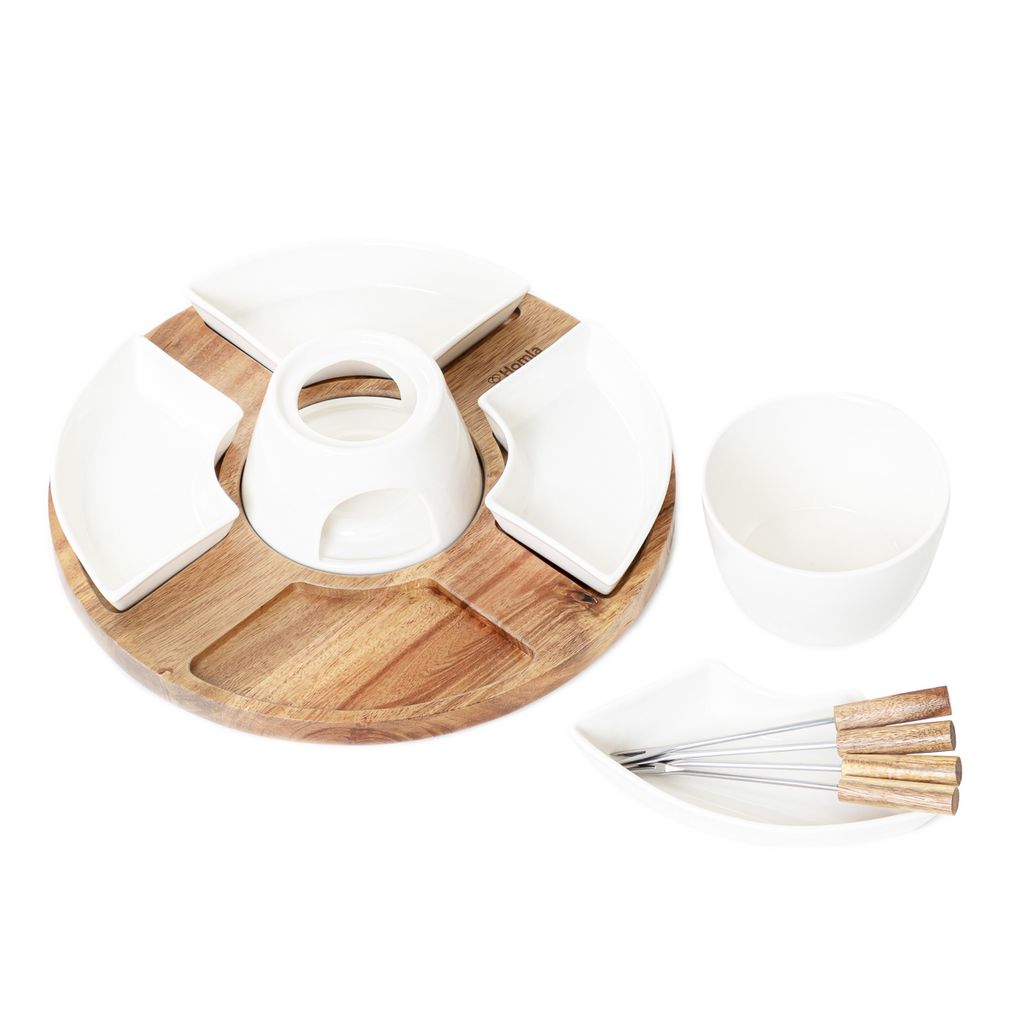 Fondue-Set MOOKA mit drehbarem Boden 27x13 cm Produktbild 5
