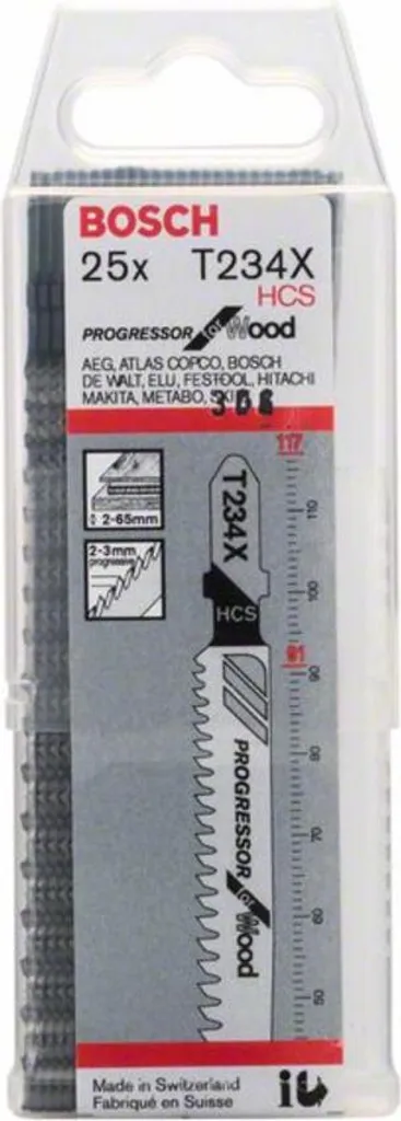 Offerta 25 Lame Bosch T 234 X Progressor per Legno e Pannelli