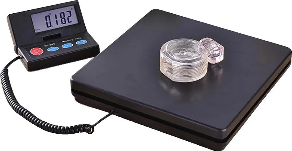 Bilancia digitale, portata massima 50 kg, display LCD, design pieghevole, adatta per la cucina e la casa, alimentata da 2 batterie AAA