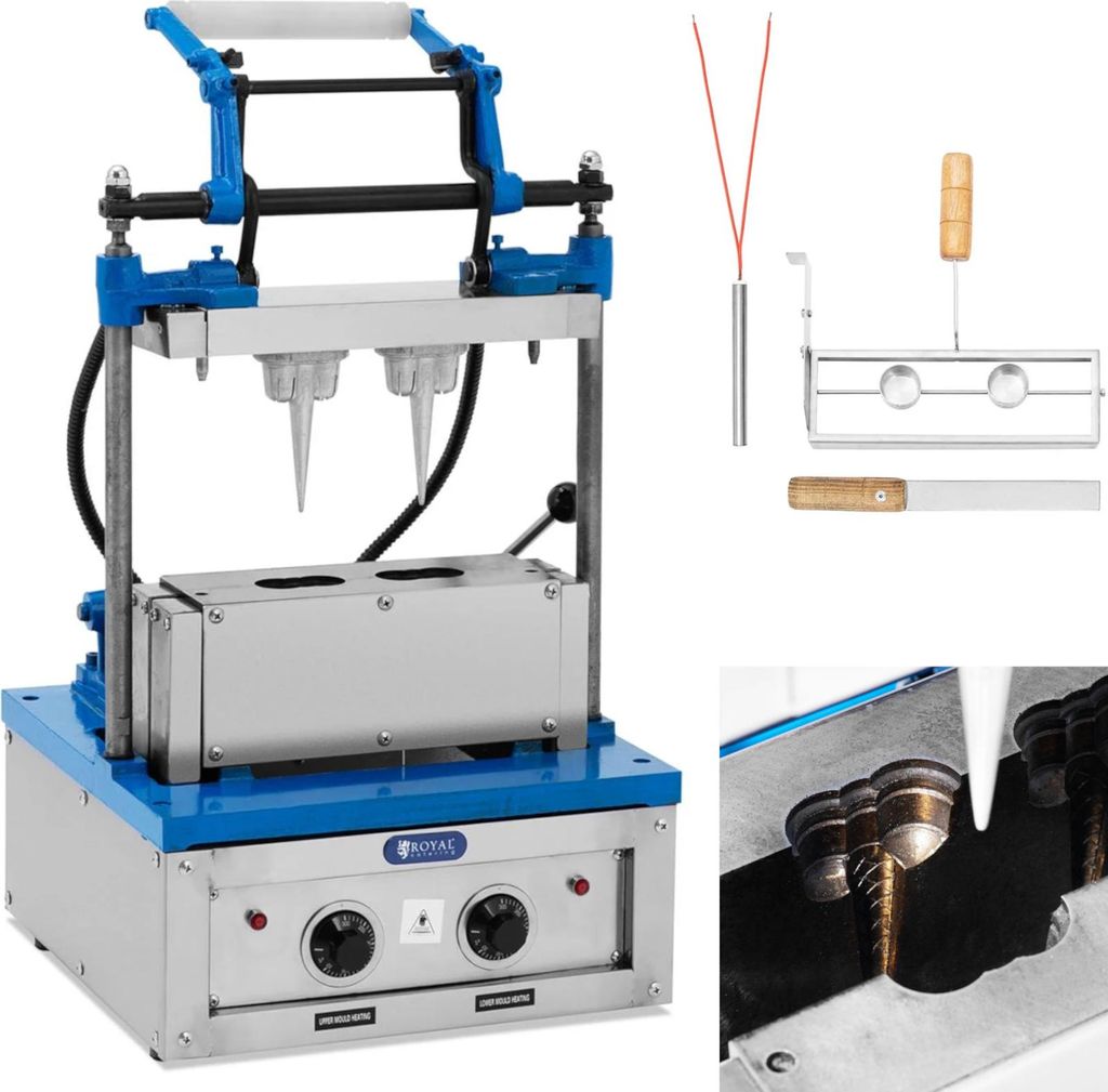 Waffelmaschine Eiswaffelmaschine 100-120 Waffeln / Stunde Produktbild 