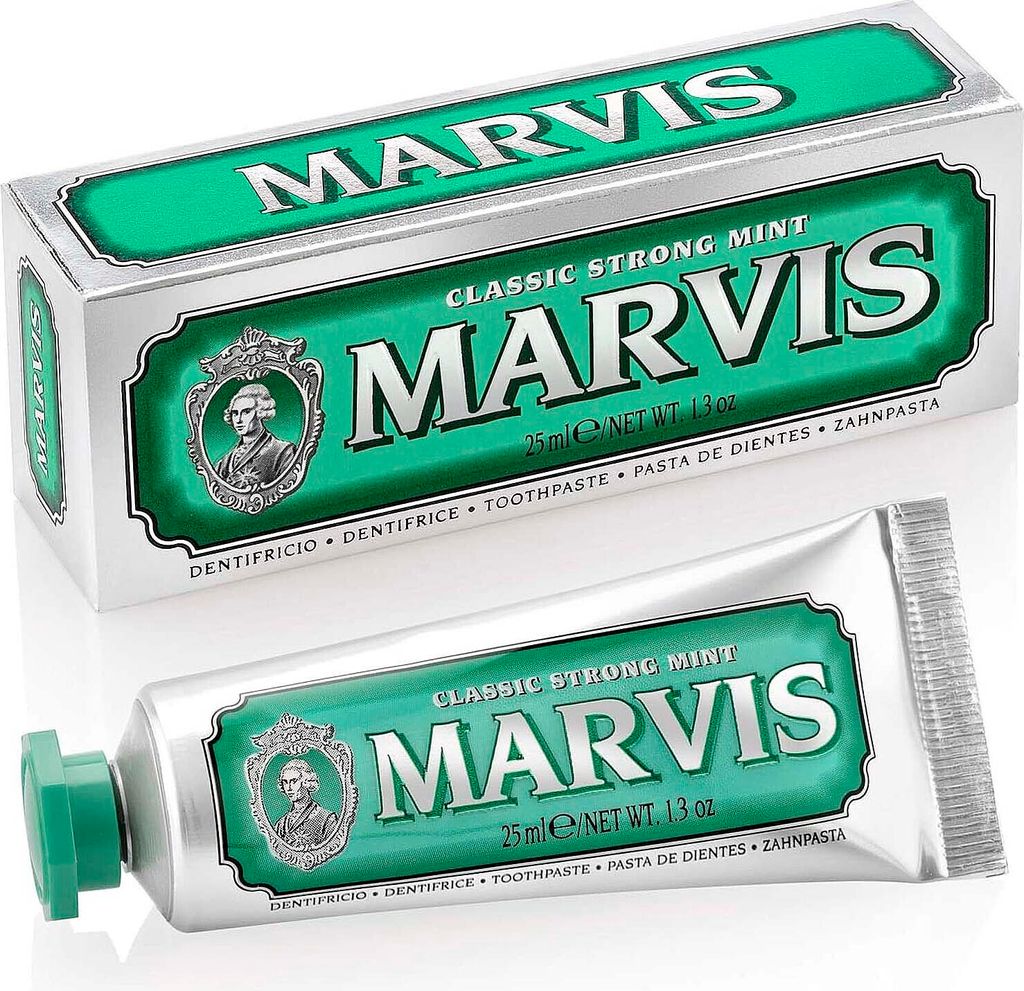 Zahnpasta Classic Strong Mint Marvis (25 ml) Produktbild 