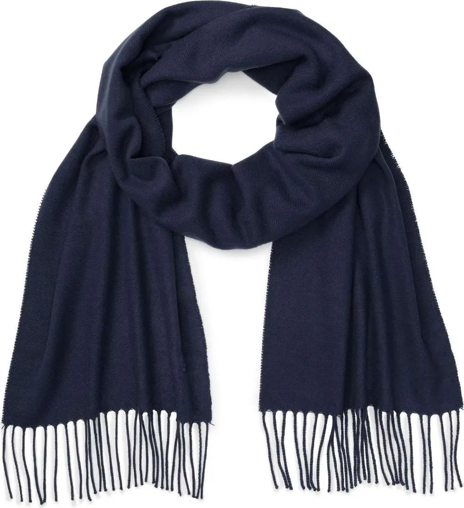 TIMBERLAND - Sciarpa uomo con frange e ricamo logo - Misura OS