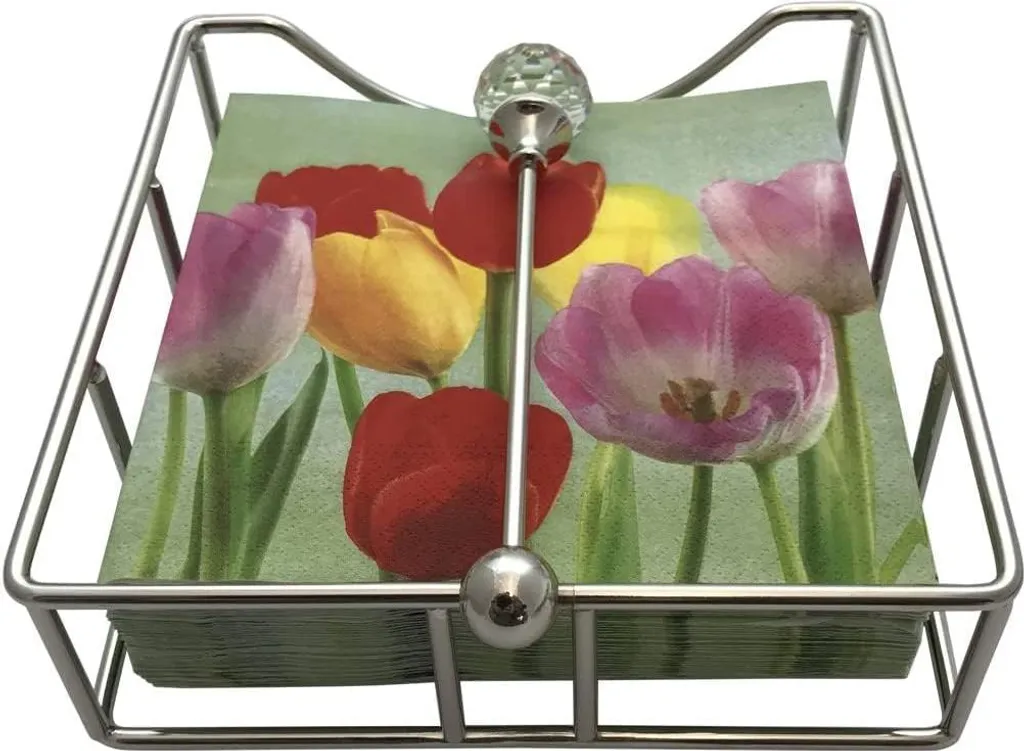 Rond de serviette en cristal et argent premium pour décoration de table
