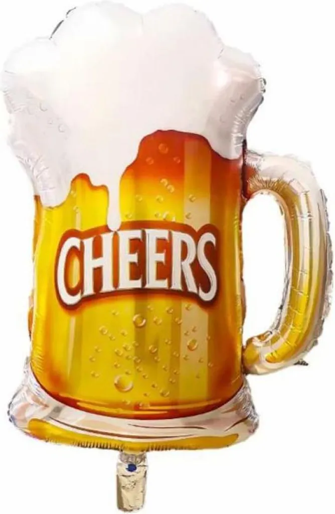 Palloncino Foil Boccale Birra XXL 71x48cm - Party Decor 1 Pezzo