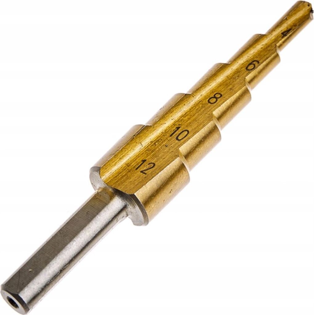4-12 mm HSS Bohrer Stufenbohrer Konisch Titan fuer Produktbild 
