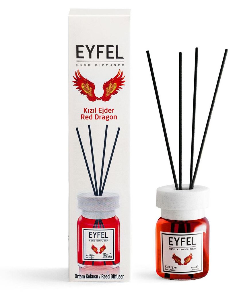 EYFEL Aroma-Diffusor mit Stäbchen - Roter Drache 120 ml Produktbild 