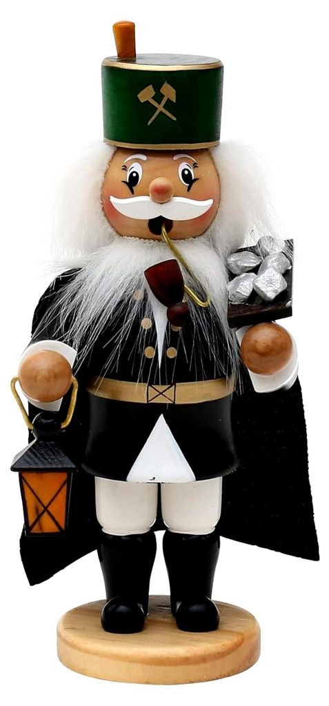Räuchermann als Bergmann mit Erzbrett und Umhang, ca. 17 cm