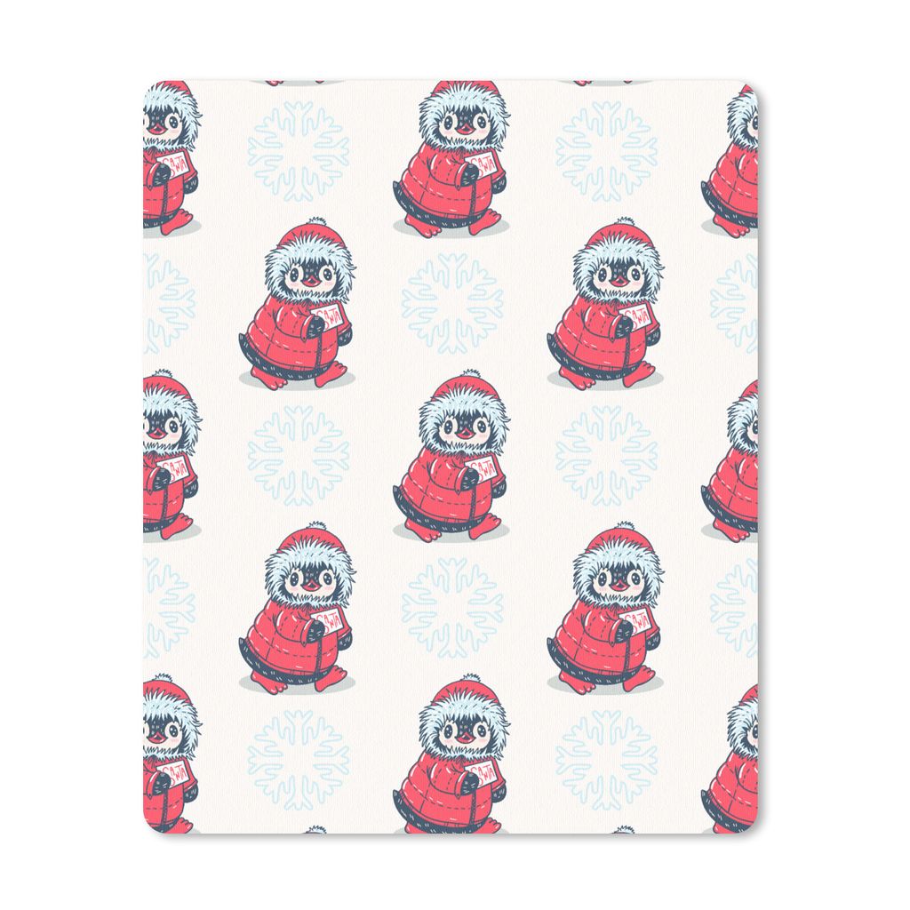 MuchoWow Mauspad Mousepad Pinguin - Schnee - Brief - Weihnachten - Muster 30x40 cm - Mousepads - Maus Mat - Pad - Mausunterlage - Mausmatten