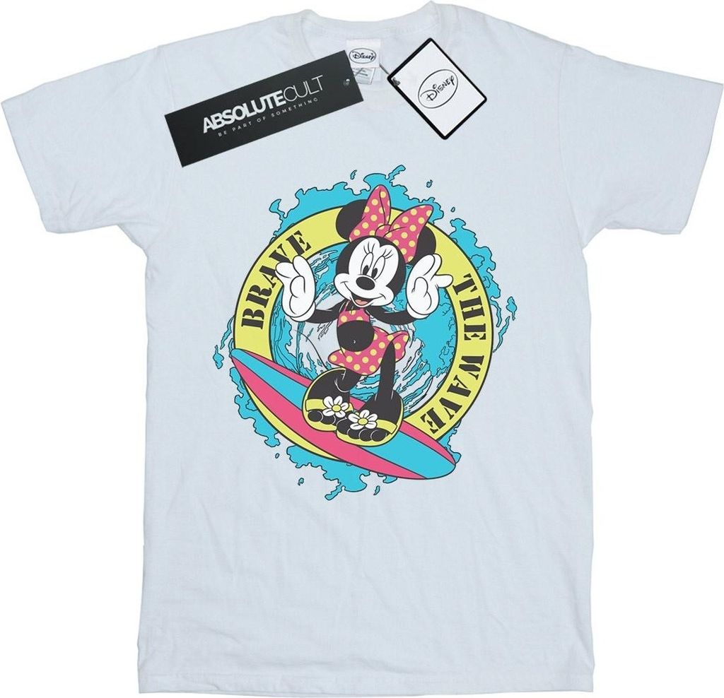 Disney - "Brave The Wave" T-Shirt für Damen BI36954 (3XL) (Weiß)