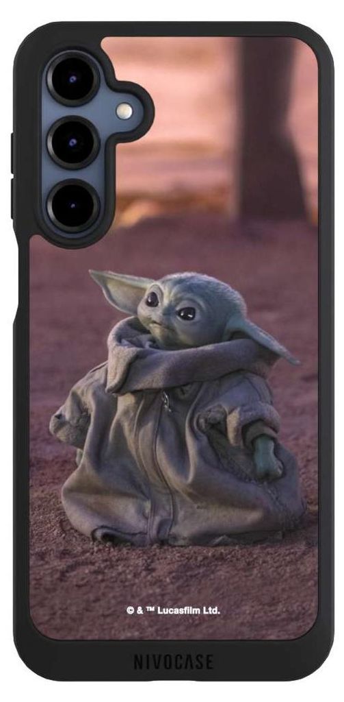 NIVOCASE Handyhülle für Samsung Galaxy A16 5G Hülle NIVOpure Case Schwarz Star Wars Baby Yoda The Child