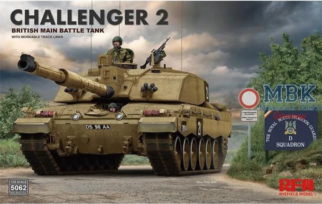 Maquette de Char Challenger 2 RFM5062 Kit de Modélisme Blindé Moderne