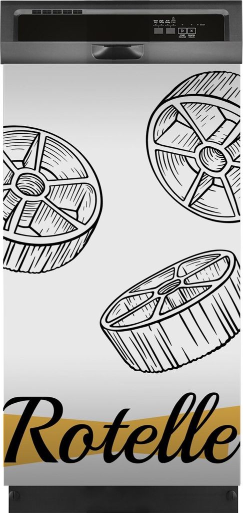 Magnete Dekorative 45x80 cm Küche Magnetmatte Spülmaschine - Italienische Nudeln Pasta