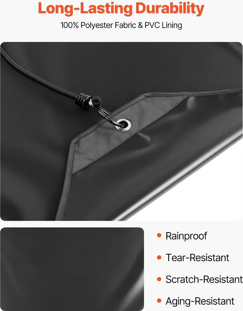 Couverture pour climatiseur extérieur noir 71x71 cm en polyester