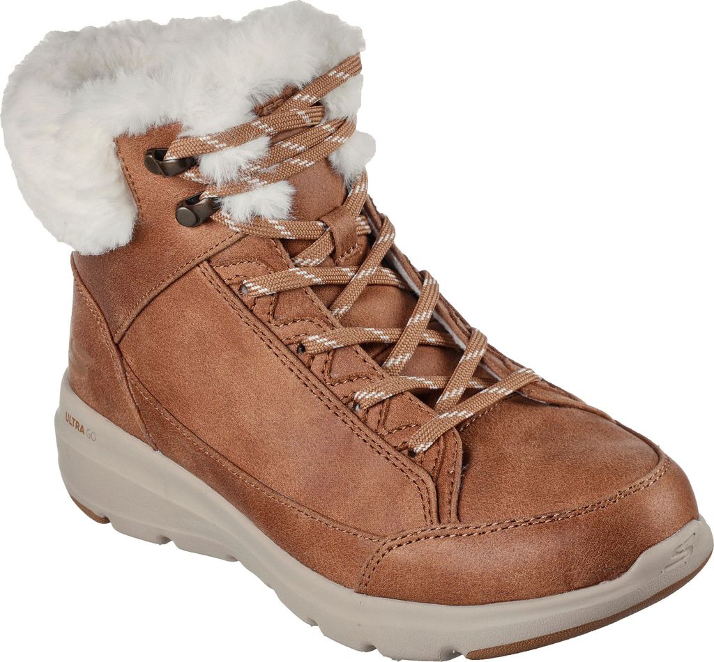 Skechers Glacial Ultra - Cozyly - Chestnut Synthetik Größe: 38.5 Normal
