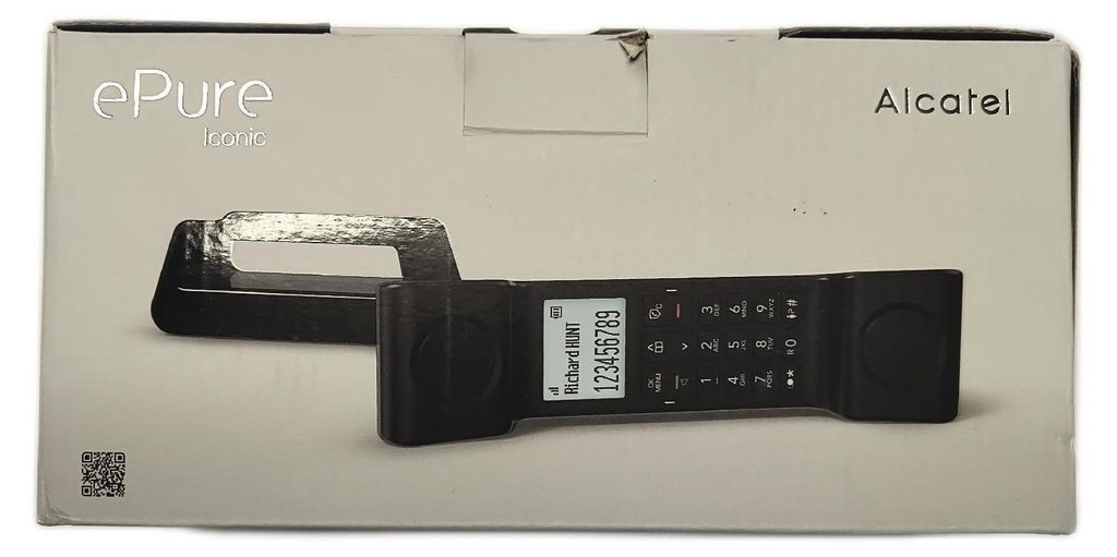 Schwarzes schnurloses telefon Alcatel EPUREICONICNOIR