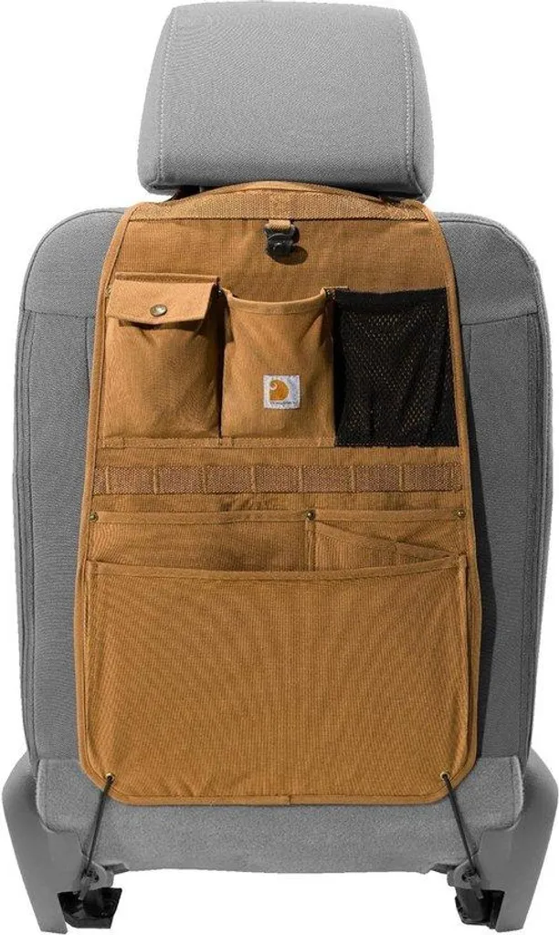 Organiseur de siège auto marron en nylon résistant et imperméable