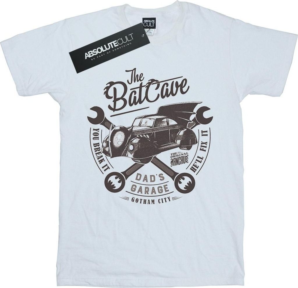 DC Comics - "Dad's Garage" T-Shirt für Herren BI14263 (XL) (Weiß)