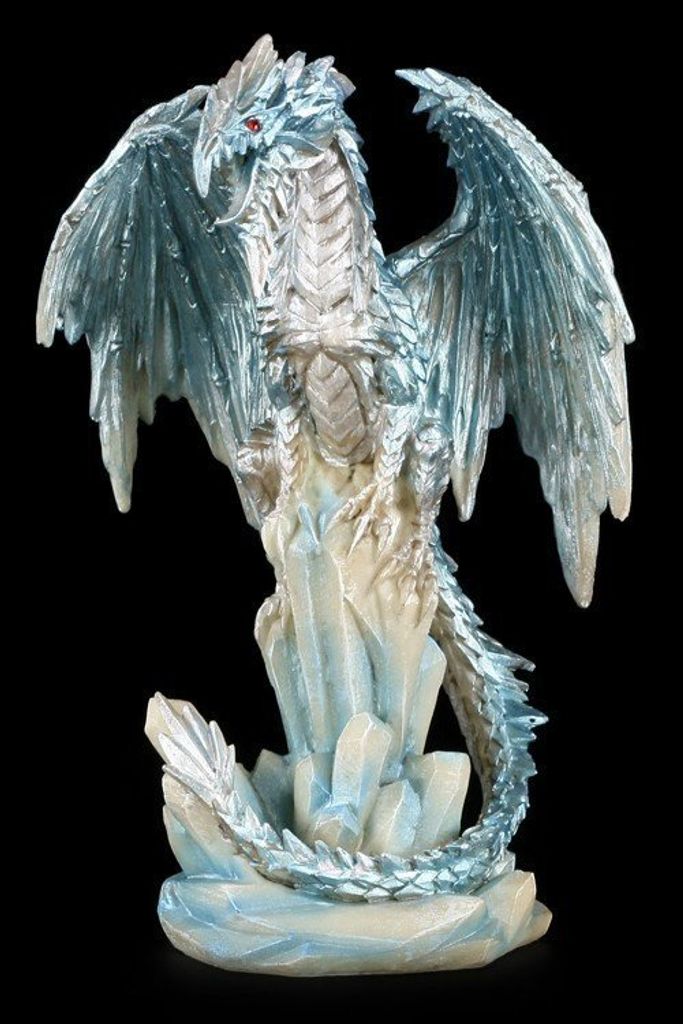 Doyomtoy Eisdrache – 19 Cm Große, Handbemalte Actionfigur Aus Harz, Mit Bewegbarem Kiefer