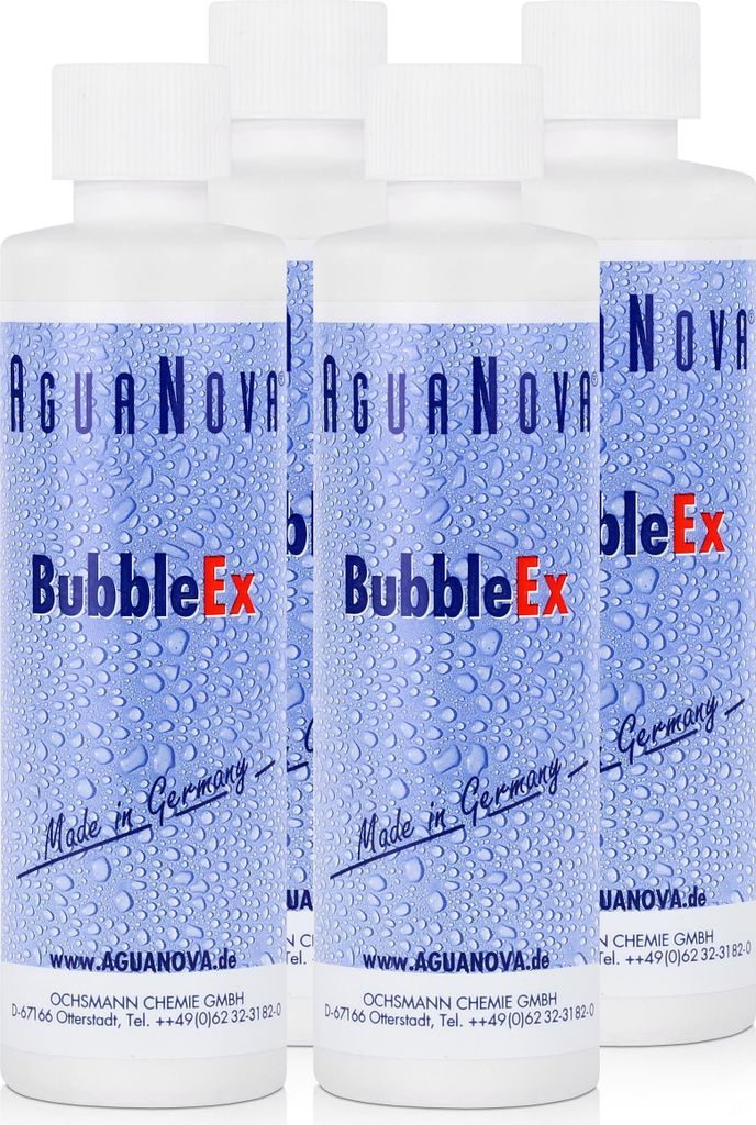 4x AguaNova BubbleEx 400g - gegen Luftblasenbildung in Wassermatratzen